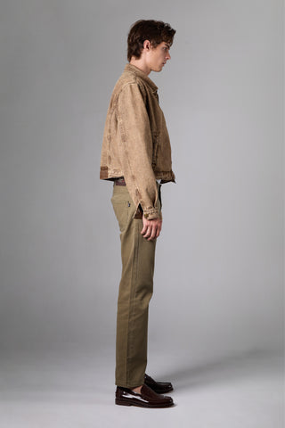 แจ็ค รัสเซล - กางเกงชิโน่ผู้ชาย - Klassik J-1191/GN ทรงกระบอกตรง สีเขียว