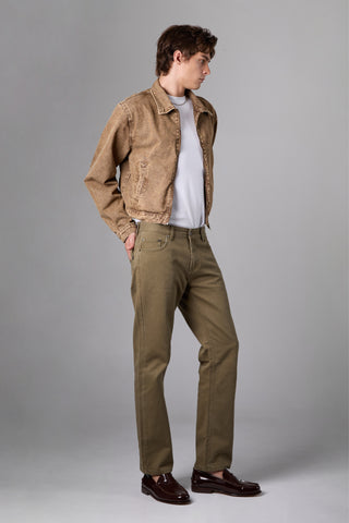 แจ็ค รัสเซล - กางเกงชิโน่ผู้ชาย - Klassik J-1191/GN ทรงกระบอกตรง สีเขียว