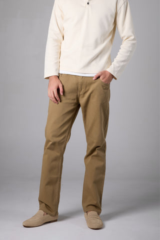 Jack Russel - Men Chino - Klassik J-1191/KK Straight Fit Khaki
