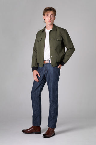 Jack Russel - Men Jeans - Klassik J-1194 Straight Fit Dark Blue