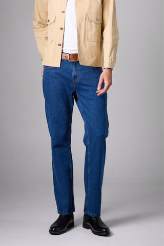 Jack Russel - Men Jeans - Klassik J-1198 Straight Fit Navy Blue