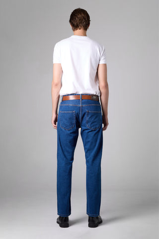 Jack Russel - Men Jeans - Klassik J-1198 Straight Fit Navy Blue