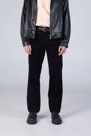 Jack Russel - Men Corduloy Pants - Klassik J-1200/BK Straight Fit Black