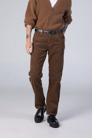 Jack Russel - Men Corduloy Pants - Klassik  J-1200/BR Straight Fit Brown