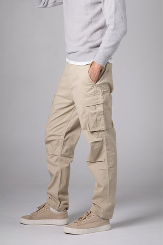 Jack Russel - Men Cargo - Klassik J-222/CRM Cream Mid Waisted