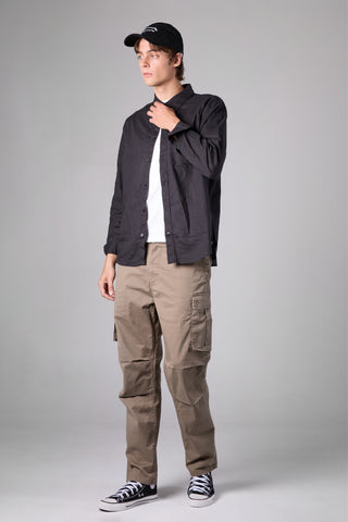 Jack Russel - Men Cargo - Klassik J-222/GRY Grey Mid Waisted