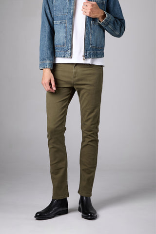 แจ็ค รัสเซล - กางเกงชิโนผู้ชาย - Klassik J-3006/GRN ทรงสลิมฟิต สีเขียว