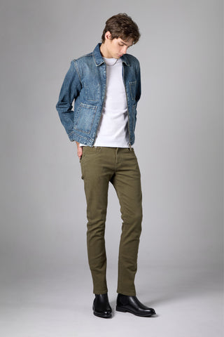 แจ็ค รัสเซล - กางเกงชิโนผู้ชาย - Klassik J-3006/GRN ทรงสลิมฟิต สีเขียว