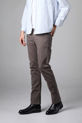 แจ็ค รัสเซล - กางเกงชิโนผู้ชาย - Klassik J-3006/GRY ทรงสลิมฟิต สีเทา