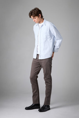 แจ็ค รัสเซล - กางเกงชิโนผู้ชาย - Klassik J-3006/GRY ทรงสลิมฟิต สีเทา