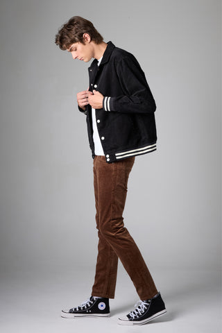 Jack Russel - Men Corduroy Pants - Klassik J-427/49 Corduroy Slim Fit Dark Brown