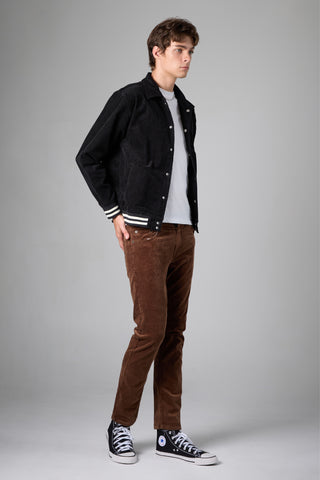 Jack Russel - Men Corduroy Pants - Klassik J-427/49 Corduroy Slim Fit Dark Brown