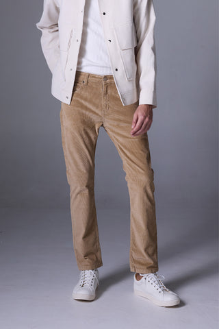 Jack Russel - Men Corduroy Pants - Klassik J-427/17/1 Corduroy Slim Fit Khaki