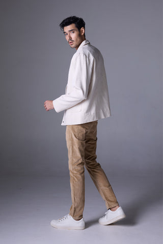 Jack Russel - Men Corduroy Pants - Klassik J-427/17/1 Corduroy Slim Fit Khaki