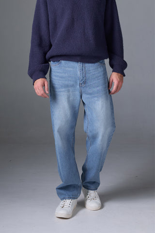 Jack Russel - Men Jeans - Klassik J-6001/LB Baggy Low Rise Wide Leg Light Blue