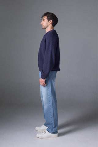 Jack Russel - Men Jeans - Klassik J-6001/LB Baggy Low Rise Wide Leg Light Blue