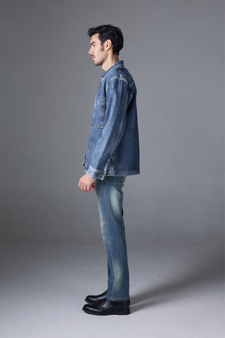 Jack Russel - Men Jeans - Handwerk J-659 Slim Fit Ash Blue Rust Fade