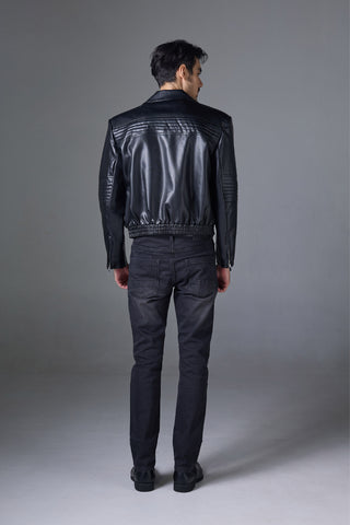 Jack Russel - กางเกงยีนส์ผู้ชาย - Handwerk J-660 ทรงสลิมฟิต สีดำ