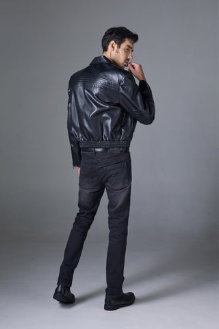 Jack Russel - กางเกงยีนส์ผู้ชาย - Handwerk J-660 ทรงสลิมฟิต สีดำ