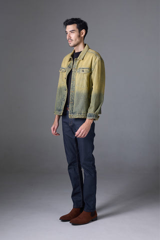 Jack Russel - Men Jeans - Handwerk J-800 Slim Fit Mid Blue / Coating Gloss