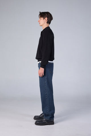 Jack Russel - Men Jeans กางเกงยีนส์ผู้ชาย ทรงขาบาน - Klassik J-BAGGY/NB Wide leg Navy Blue 