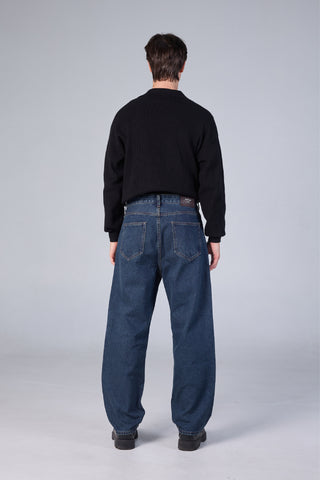 Jack Russel - Men Jeans กางเกงยีนส์ผู้ชาย ทรงขาบาน - Klassik J-BAGGY/NB Wide leg Navy Blue 