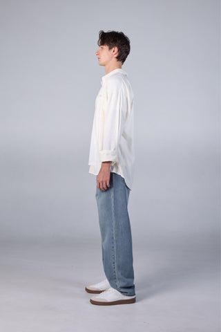 Jack Russel - Men Jeans กางเกงยีนส์ผู้ชาย ทรงขาบาน - Klassik J-BAGGY/SR Wide leg Soft Blue Rust Fade 