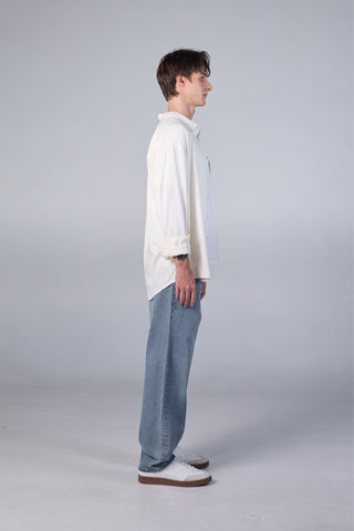 Jack Russel - Men Jeans กางเกงยีนส์ผู้ชาย ทรงขาบาน - Klassik J-BAGGY/SR Wide leg Soft Blue Rust Fade 