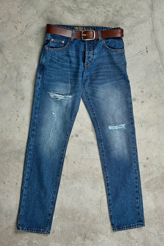 Jack Russel - Men Jeans - Handwerk J-BOB/DB Slim Fit Dark Blue