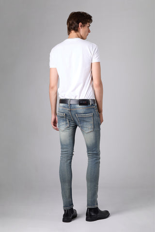 Jack Russel - Men Jeans - Handwerk J-EMO Skinny Fit Emo Blue Rust Fade