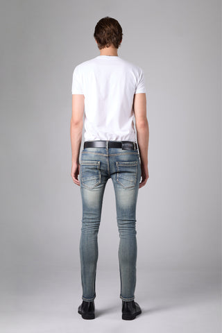 Jack Russel - Men Jeans - Handwerk J-EMO Skinny Fit Emo Blue Rust Fade
