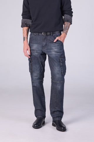 Jack Russel - Men Jeans - Handwerk J-HYPE Straight Legs Cargo Midnight Indigo