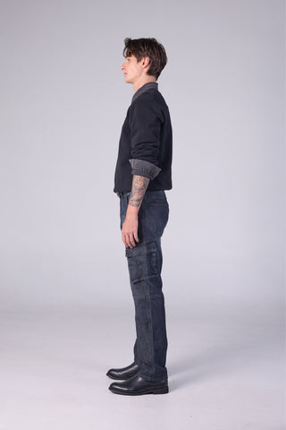 Jack Russel - Men Jeans - Handwerk J-HYPE Straight Legs Cargo Midnight Indigo