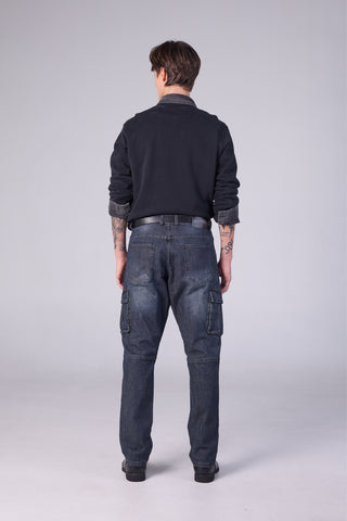 Jack Russel - Men Jeans - Handwerk J-HYPE Straight Legs Cargo Midnight Indigo