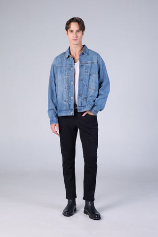 Jack Russel - Men Jeans - Handwerk J-JACK/BK Classic Slim Fit Black