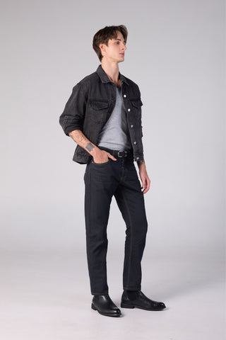 Jack Russel - Men Jeans - Handwerk J-MUST Classic Slim Fit Carbon Blue Grey