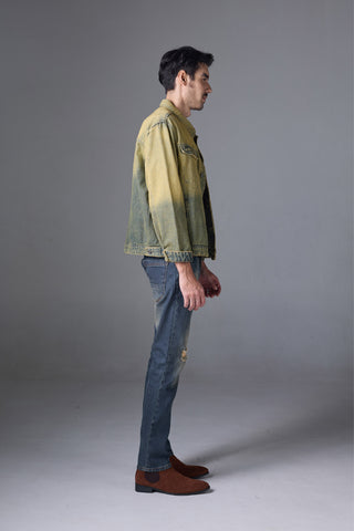 แจ็ค รัสเซล - กางเกงยีนส์ผู้ชาย - Handwerk J-NORM ทรงสลิมฟิต วินเทจ มิดไนท์บลู รัสต์ เฟด