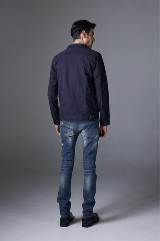 Jack Russel - Men Jeans - Handwerk J-SMOKE Slim Tight Fit Nicotine Blues Smoke Fade