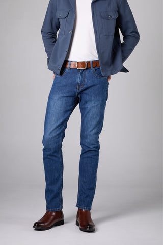 Jack Russel - Men Jeans - Klassik J-1128/LB Slim Fit Light Blue