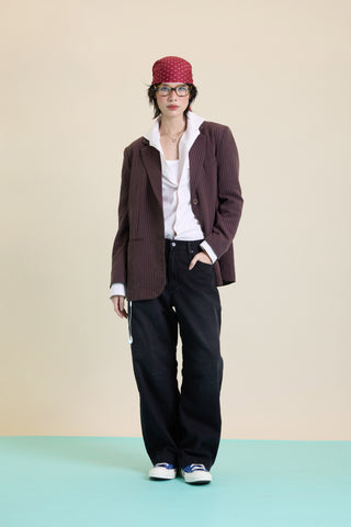 Jack Russel - Women Jeans - Klassik JF-168/BK Baggy Low Rise Wide Leg Black