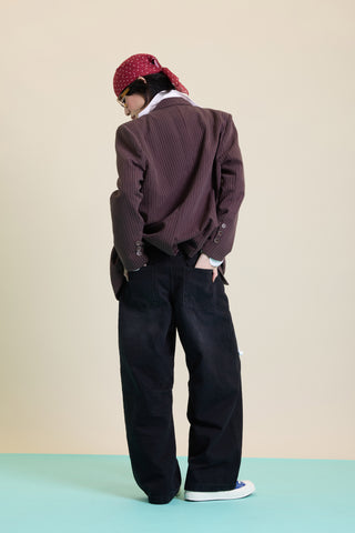 Jack Russel - Women Jeans - Klassik JF-168/BK Baggy Low Rise Wide Leg Black