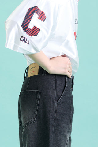 Jack Russel - Women Jeans - Klassik JF-178/BK Baggy Low Rise Wide Leg Black