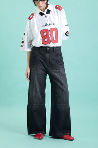Jack Russel - Women Jeans - Klassik JF-178/BK Baggy Low Rise Wide Leg Black