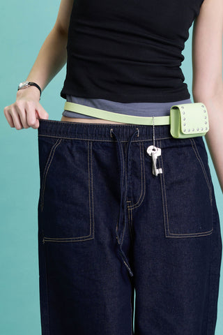 Jack Russel - Women Jeans - Klassik JF-335 High Rise Wide Leg Indigo Blue