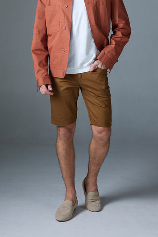 Men Shorts Straight Fit - Klassik JS-1/3 Straight Fit Brown
