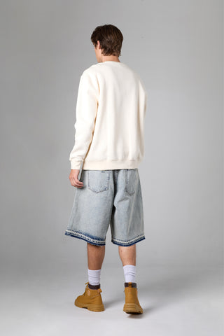 Jack Russel - Men Jort Pants -Handwerk JS-HAZE Jort Pants Rust Blue Snow Stone Washed