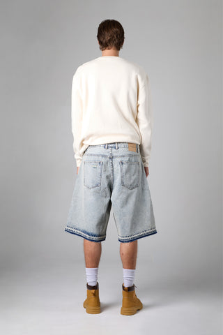 Jack Russel - Men Jort Pants -Handwerk JS-HAZE Jort Pants Rust Blue Snow Stone Washed