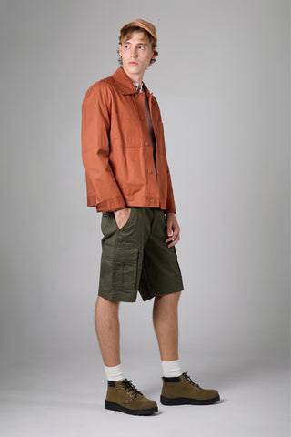 Jack Russel - Men Cargo Shorts - Handwerk JS-SON/OLV Slim Fit Olive Green
