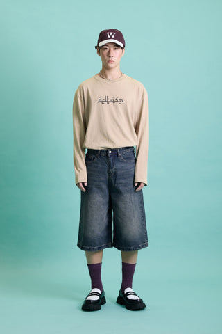 Jack Russel - Men Denim Shorts - Klassik JS-JORTS Jorts Bermuda Rust Blue Fade