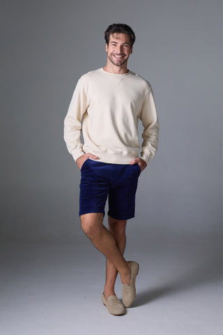 Jack Russel - Men Couduroy Shorts - Handwerk JS-222/NAVY Slim Fit Navy
